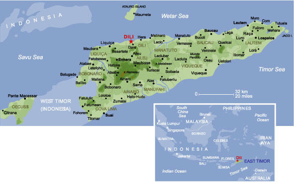 East Timor Maps